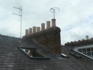 Slate Re Roof - Chimney Flashing | GNR Roofing