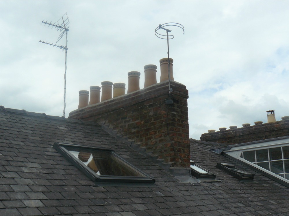 Slate Re Roof - Chimney Flashing | GNR Roofing
