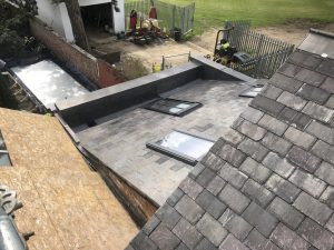 New slate roof all over including rear extension