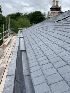 lead gutter lining at Skelton Hall