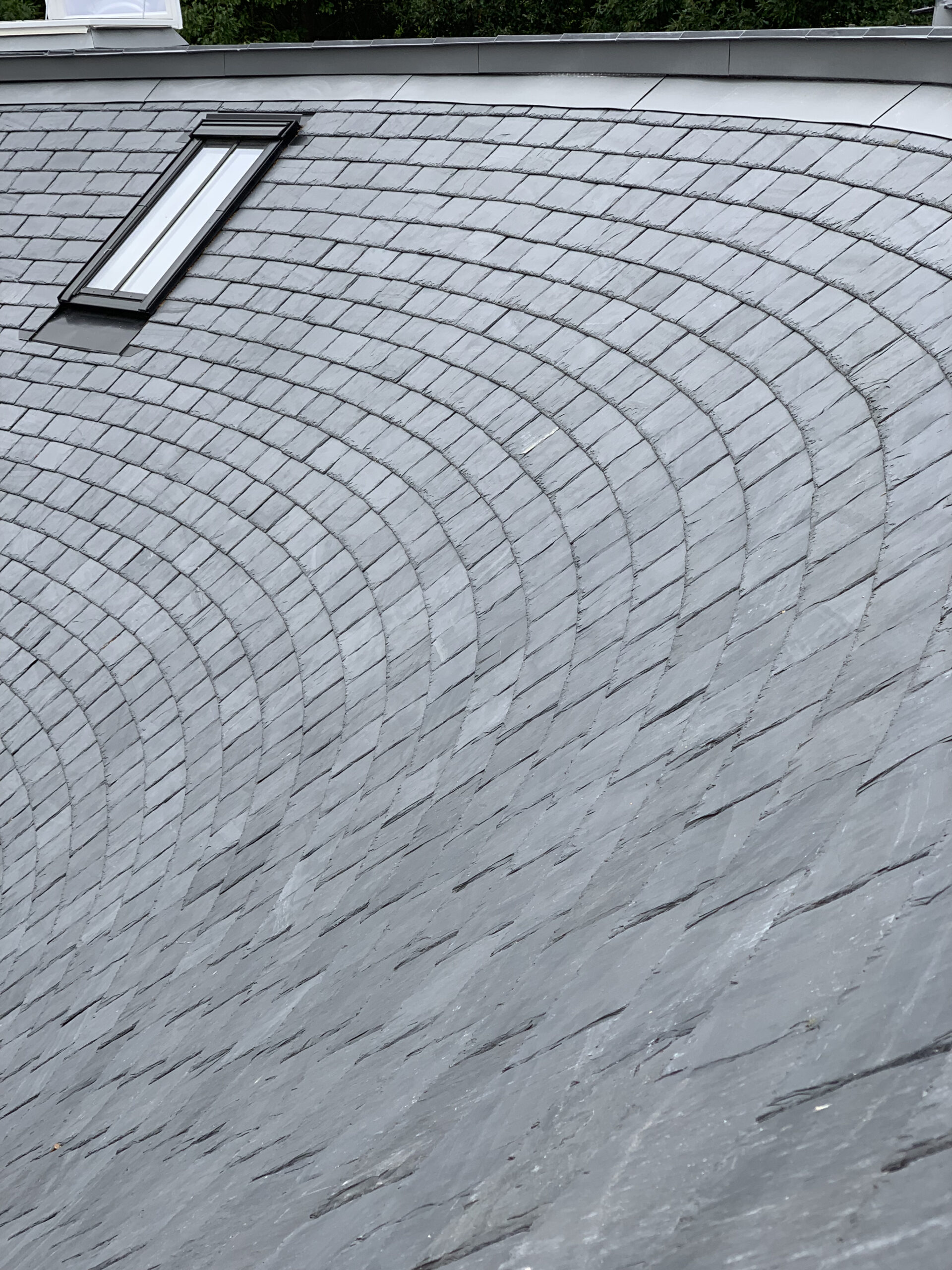 curved slate roof
