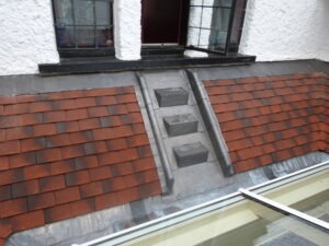 leadwork to form access steps