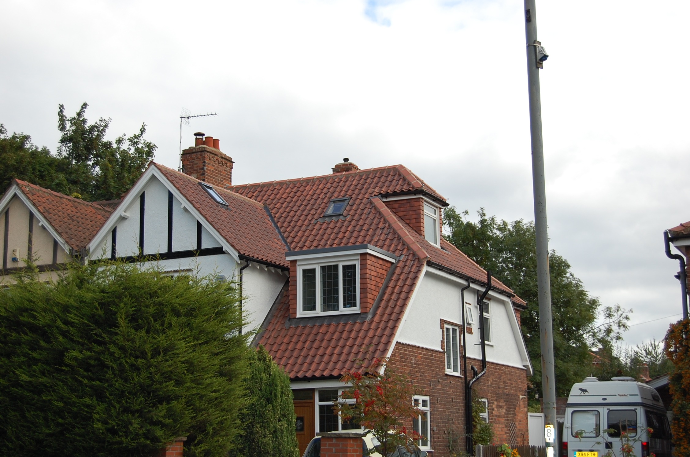 re roofing a semi detached house