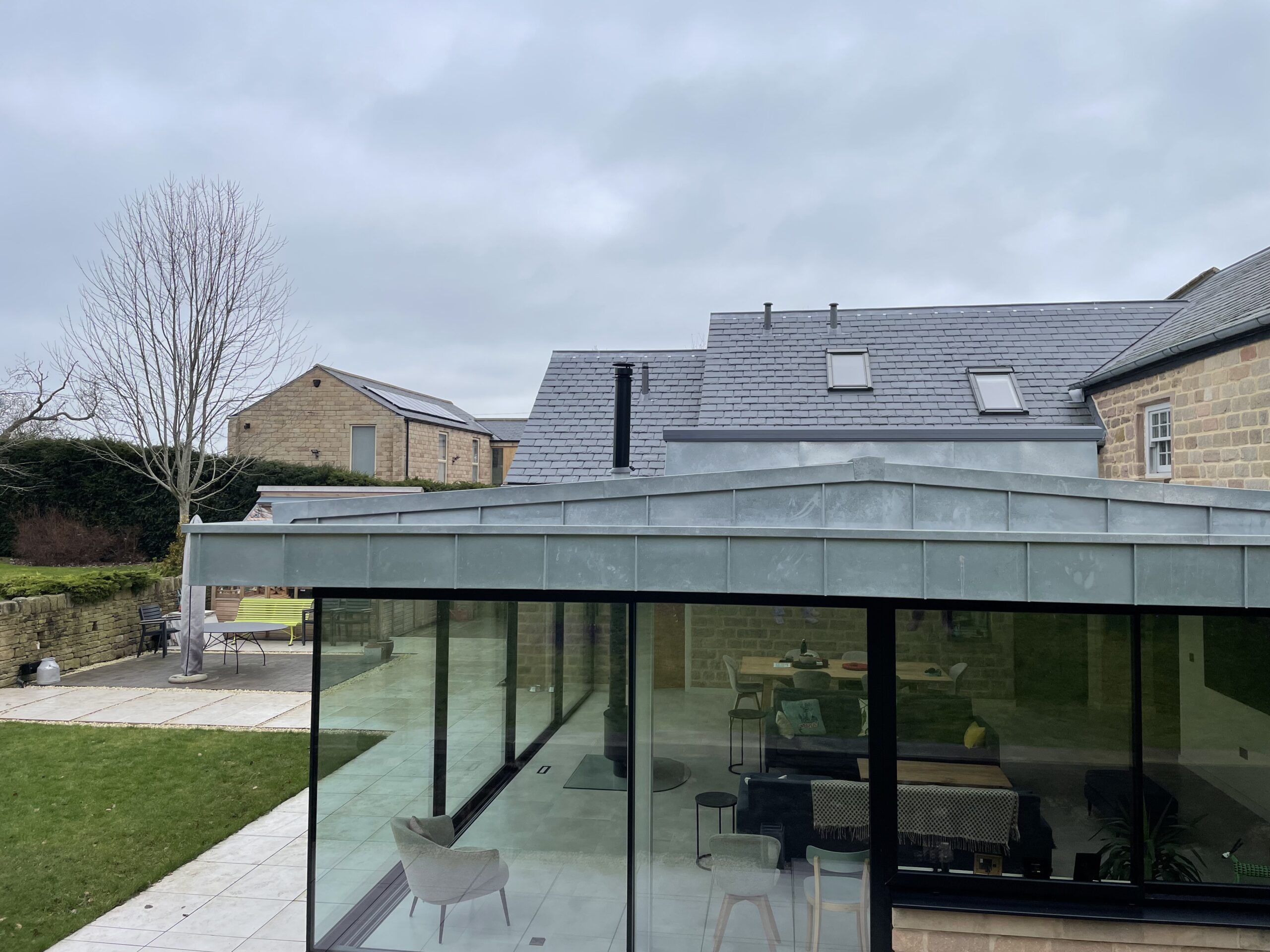 zinc roof extension