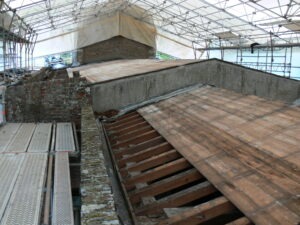new timber roof structure