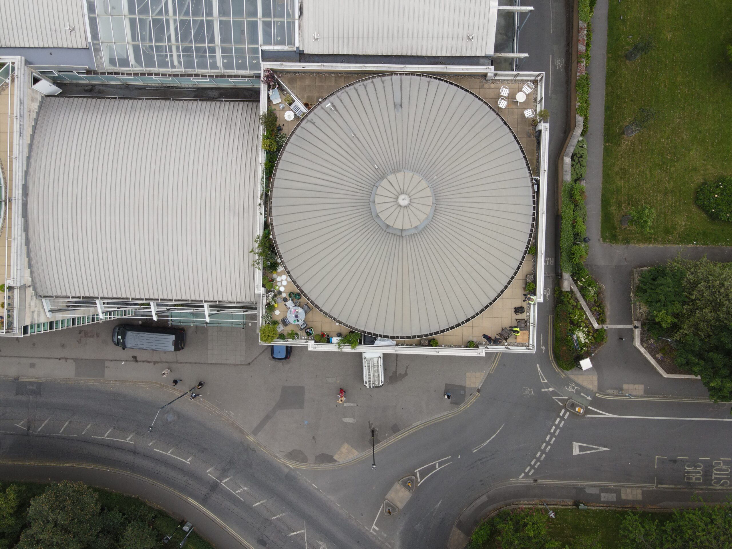 drone roof inspections on commercial property