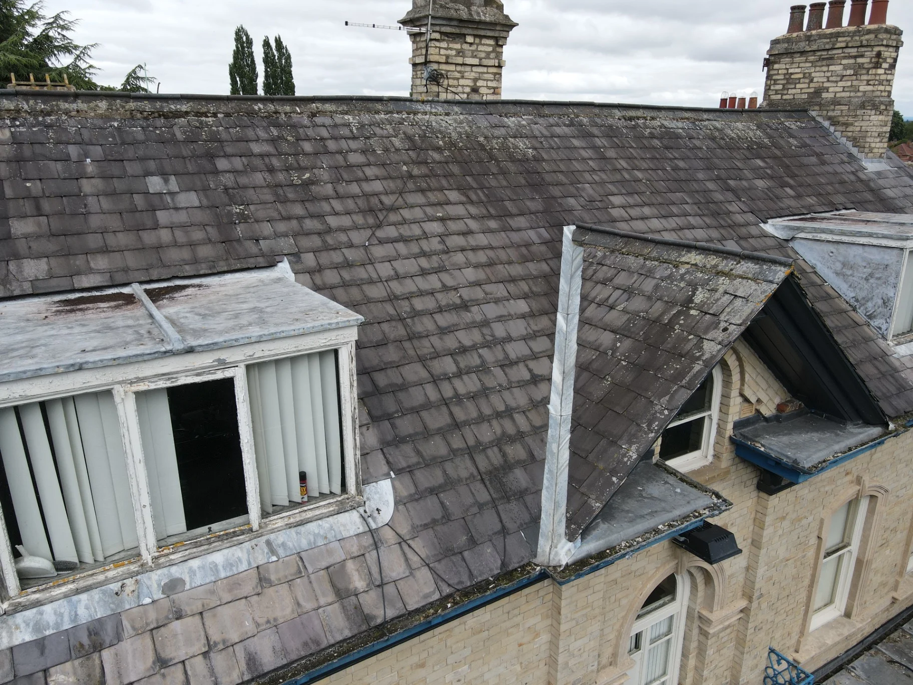 lead valley repair slate roof