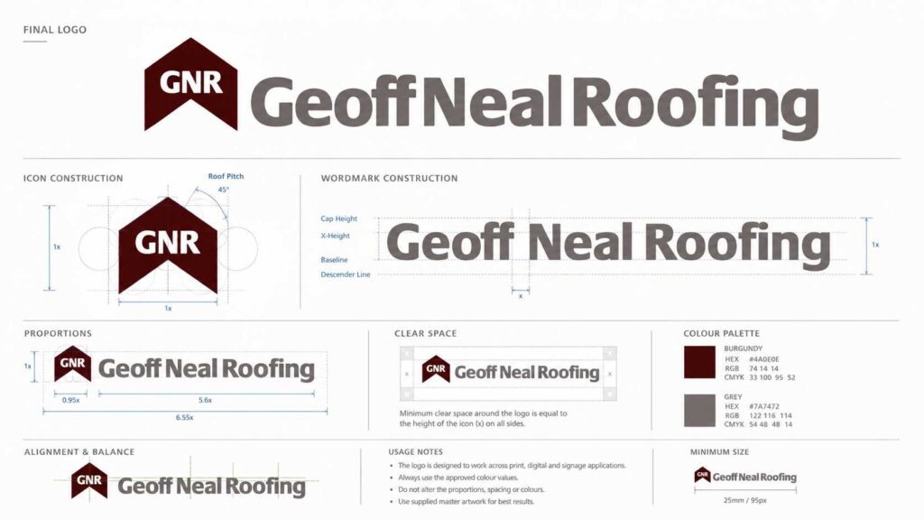 GNR Geoff Neal Roofing Brand Evolution